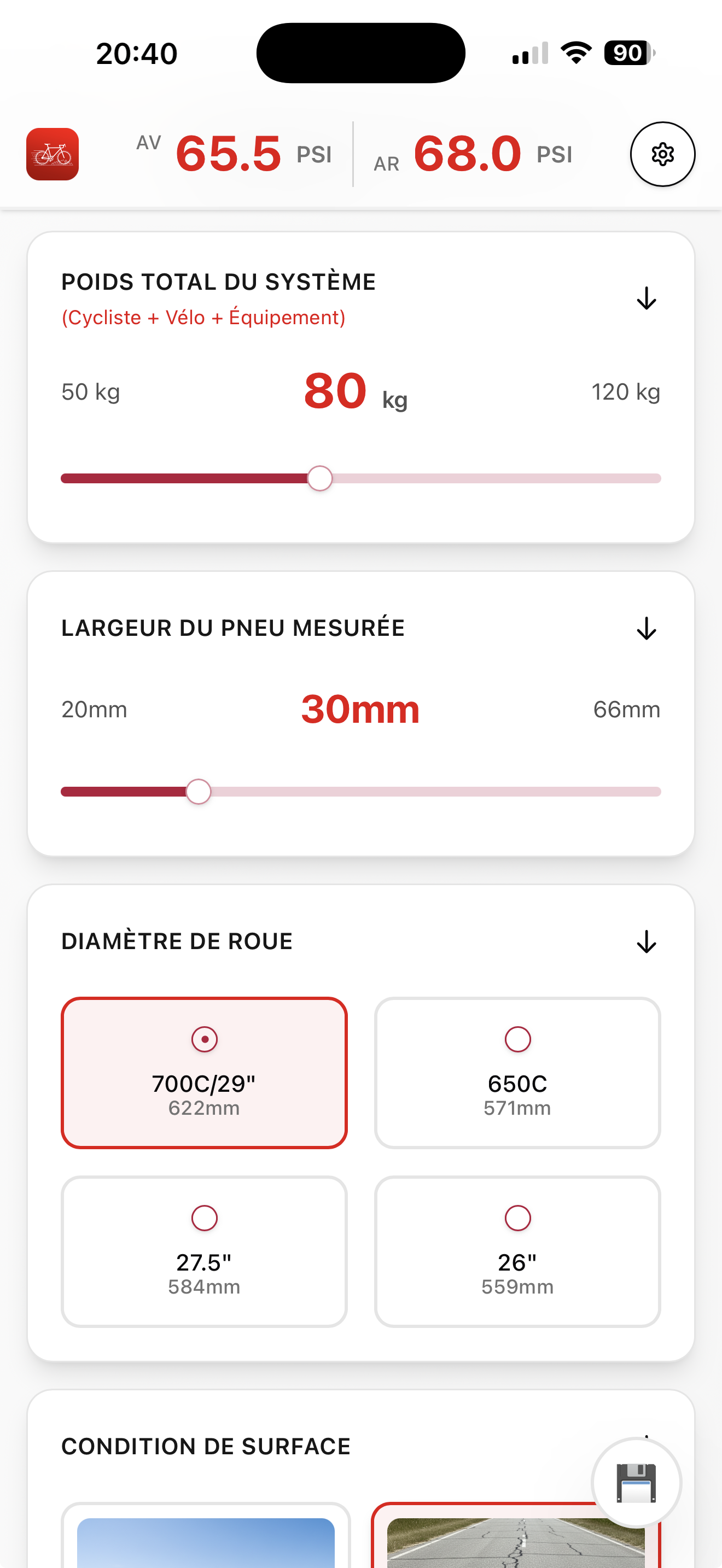 Calculateur complet en mode clair